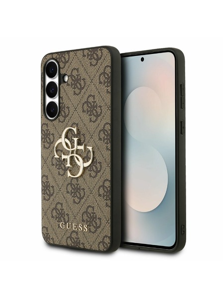 Guess Guess PU 4G Metal Logo Задна корица за Samsung Galaxy S25 FE Brown