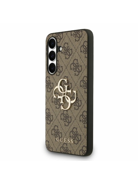 Guess Guess PU 4G Metal Logo Задна корица за Samsung Galaxy S25 FE Brown
