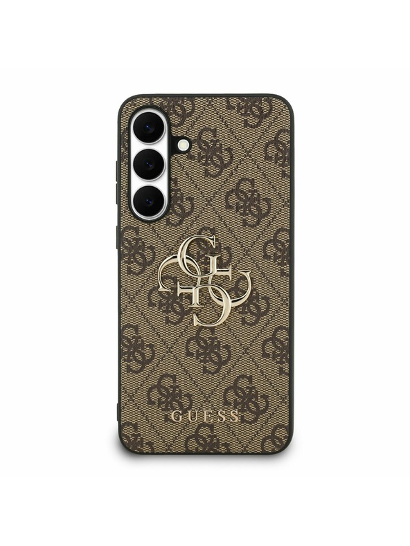 Guess Guess PU 4G Metal Logo Задна корица за Samsung Galaxy S25 FE Brown