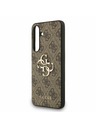 Guess Guess PU 4G Metal Logo Задна корица за Samsung Galaxy S25 FE Brown