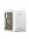 Guess Guess PU 4G Metal Logo Задна корица за Samsung Galaxy S25 FE Brown