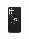 Karl Lagerfeld Karl Lagerfeld Liquid Silicone K&CH Heads MagSafe Задна корица за Samsung Galaxy S25 FE Black