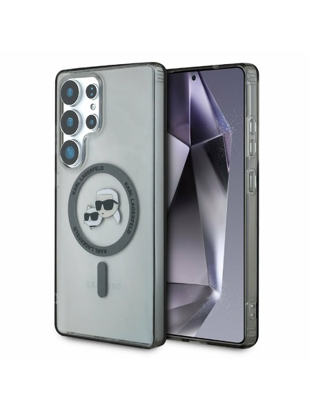 Karl Lagerfeld Karl Lagerfeld IML K&CH Heads MagSafe Задна корица за Samsung Galaxy S25 Ultra Black