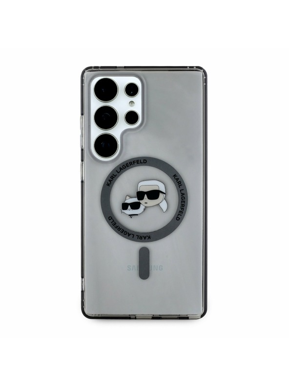 Karl Lagerfeld Karl Lagerfeld IML K&CH Heads MagSafe Задна корица за Samsung Galaxy S25 Ultra Black