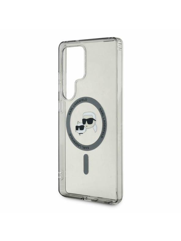 Karl Lagerfeld Karl Lagerfeld IML K&CH Heads MagSafe Задна корица за Samsung Galaxy S25 Ultra Black