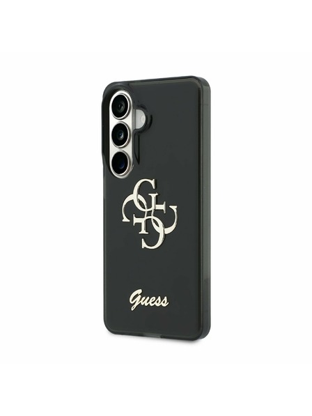 Guess Guess IML 4G Script Metal Logo Задна корица за Samsung Galaxy 26 Black