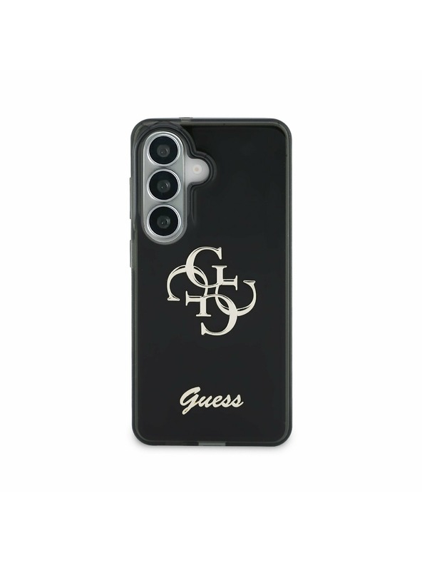 Guess Guess IML 4G Script Metal Logo Задна корица за Samsung Galaxy 26 Black