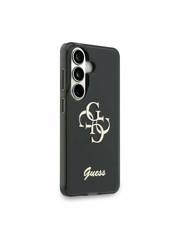 Guess Guess IML 4G Script Metal Logo Задна корица за Samsung Galaxy 26 Black