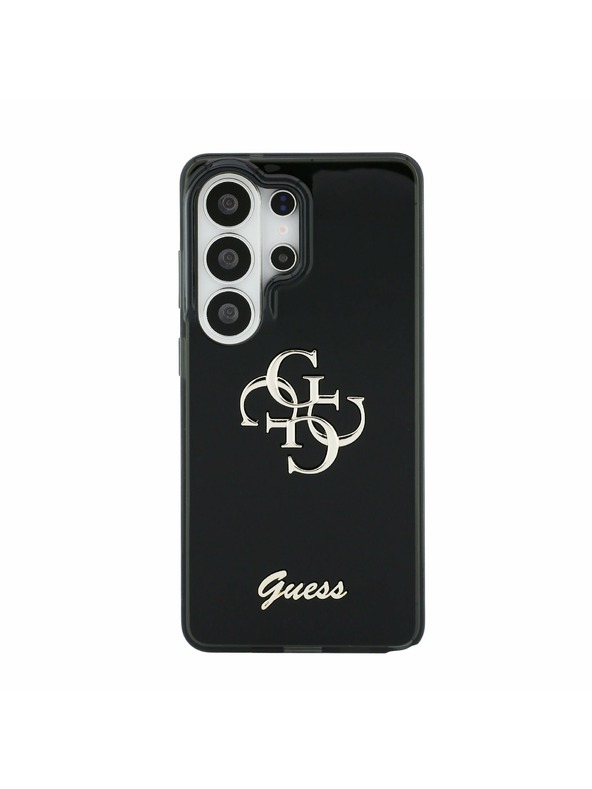 Guess Guess IML 4G Script Metal Logo Задна корица за Samsung Galaxy 26 Ultra Black