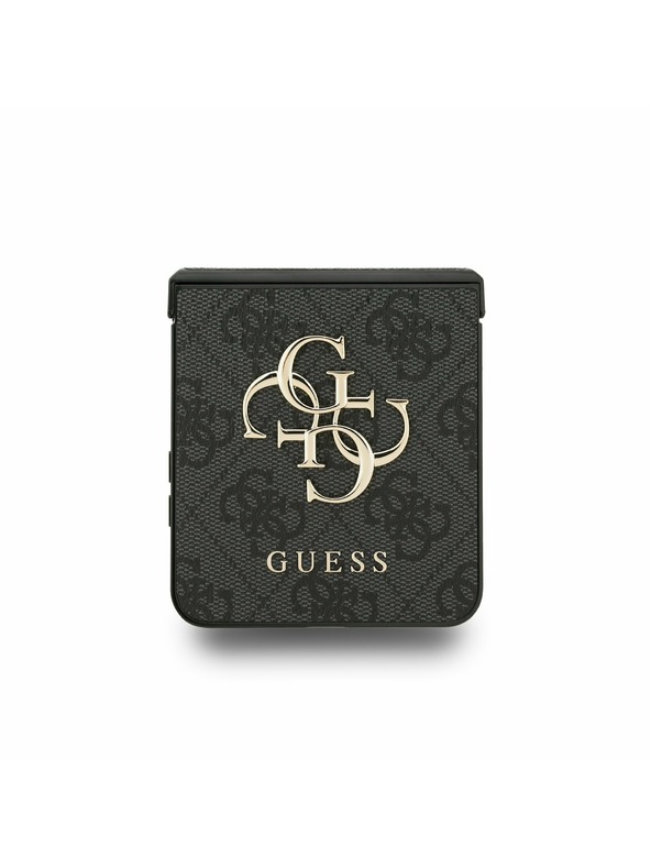 Guess Guess PU 4G Metal Logo Задна корица за Samsung Galaxy Z Flip 7 Grey
