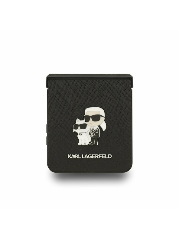 Karl Lagerfeld Karl Lagerfeld PU Saffiano Karl and Choupette Задна корица за Samsung Galaxy Z Flip 7 Black