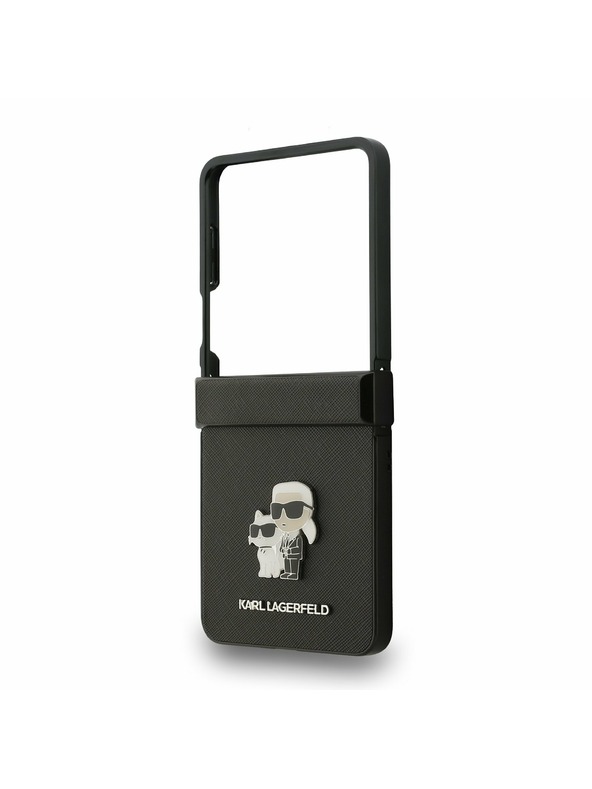 Karl Lagerfeld Karl Lagerfeld PU Saffiano Karl and Choupette Задна корица за Samsung Galaxy Z Flip 7 Black