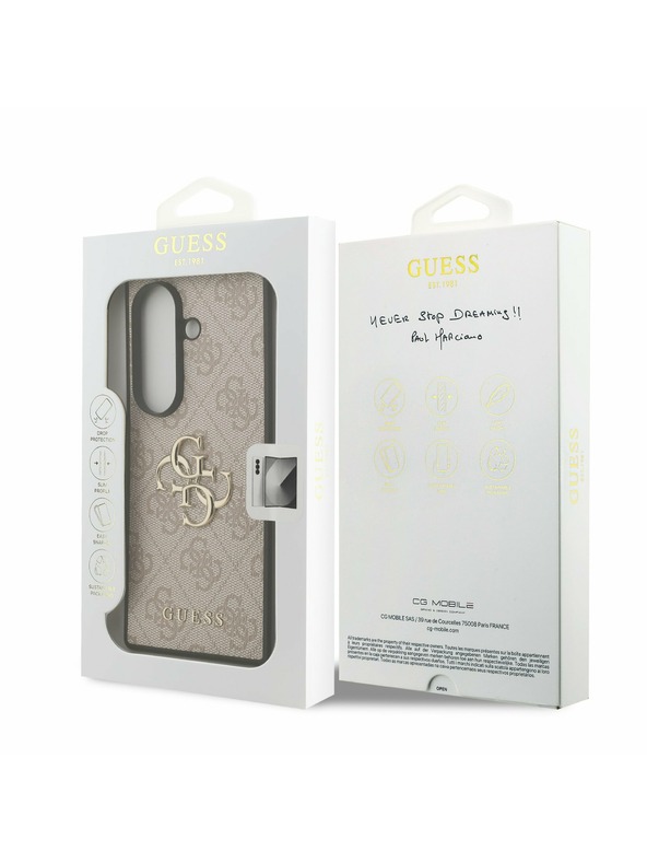 Guess Guess PU 4G Metal Logo Задна корица за Samsung Galaxy Z Fold 7 Pink