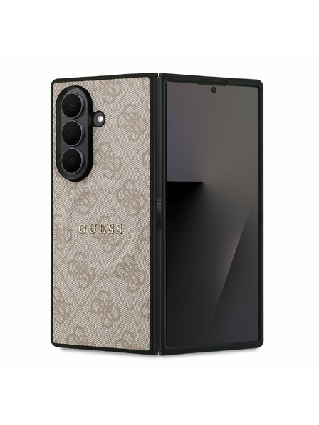 Guess Guess PU Leather 4G Colored Ring Magnetic Задна корица за Samsung Galaxy Z Fold 7 Pink