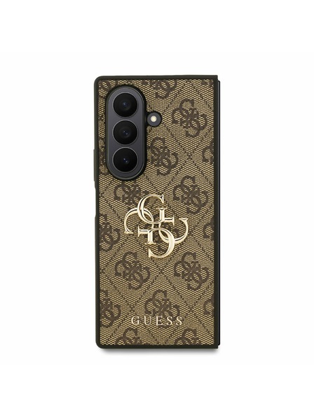Guess Guess PU 4G Metal Logo Задна корица за Samsung Galaxy Z Fold 7 Brown