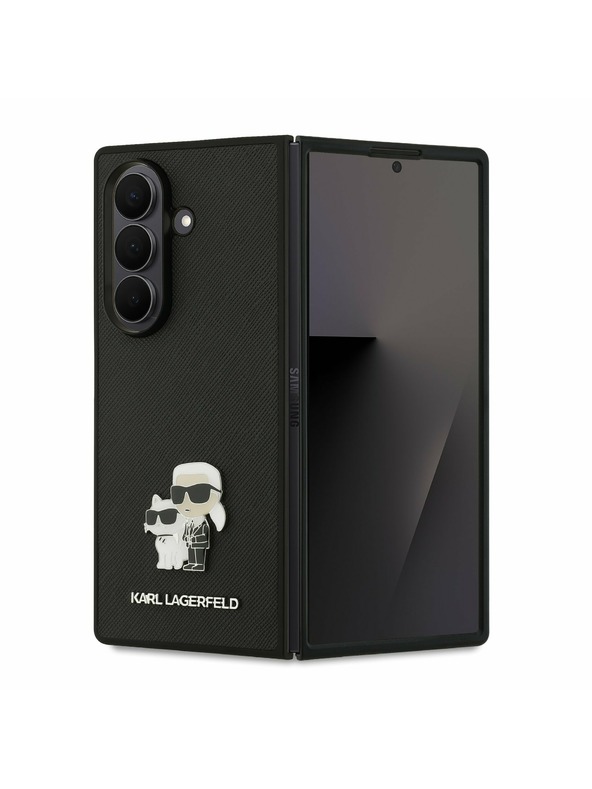Karl Lagerfeld Karl Lagerfeld PU Saffiano Karl and Choupette Задна корица за Samsung Galaxy Z Fold 7 Black
