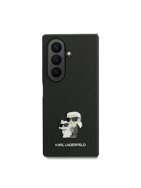 Karl Lagerfeld Karl Lagerfeld PU Saffiano Karl and Choupette Задна корица за Samsung Galaxy Z Fold 7 Black