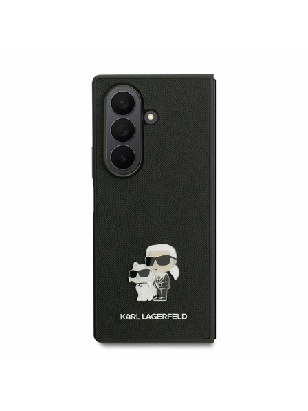 Karl Lagerfeld Karl Lagerfeld PU Saffiano Karl and Choupette Задна корица за Samsung Galaxy Z Fold 7 Black