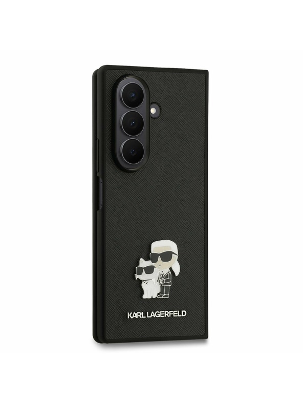Karl Lagerfeld Karl Lagerfeld PU Saffiano Karl and Choupette Задна корица за Samsung Galaxy Z Fold 7 Black