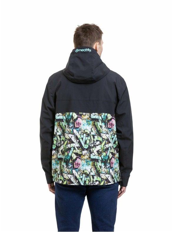 Meatfly Meatfly мъжко street яке Garen Black / Graffiti