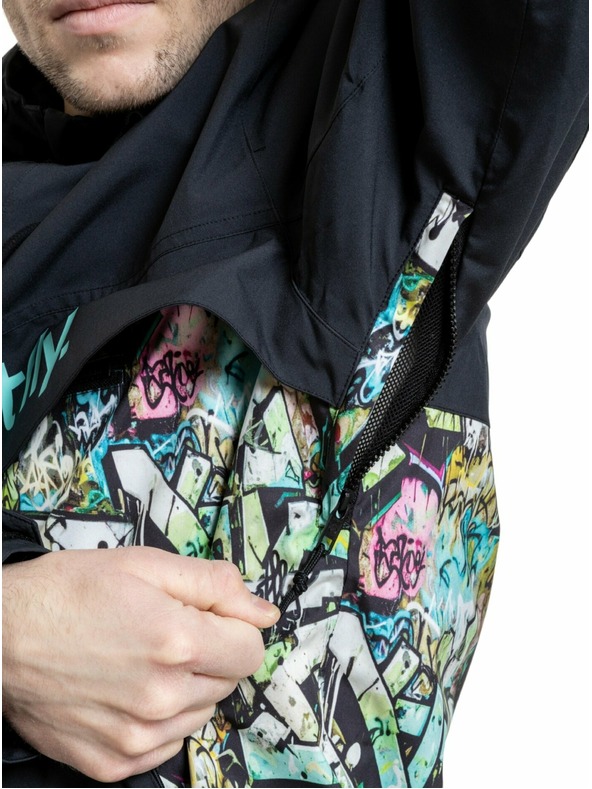 Meatfly Meatfly мъжко street яке Garen Black / Graffiti