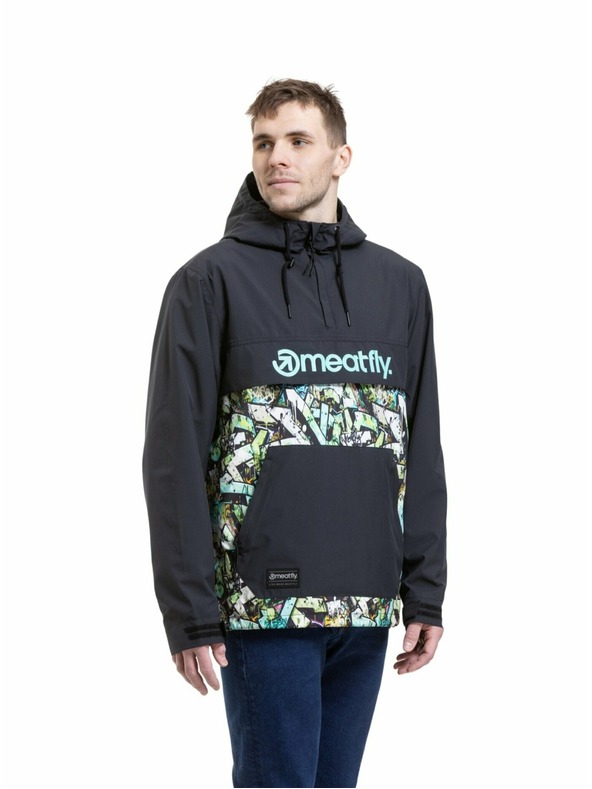 Meatfly Meatfly мъжко street яке Garen Black / Graffiti