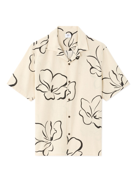 Celio Ленена риза Naflori с кърат ръкав