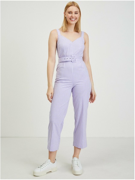 Orsay Светлолилав дамски гащеризон на каре ORSAY Alabama