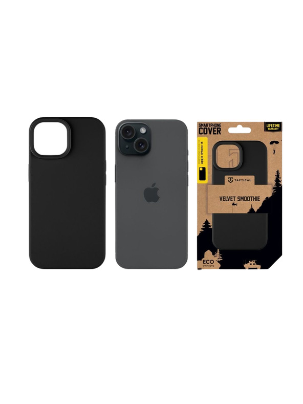 Tactical Tactical MagForce Velvet Smoothie Защитен калъф за Apple iPhone 15 Asphalt