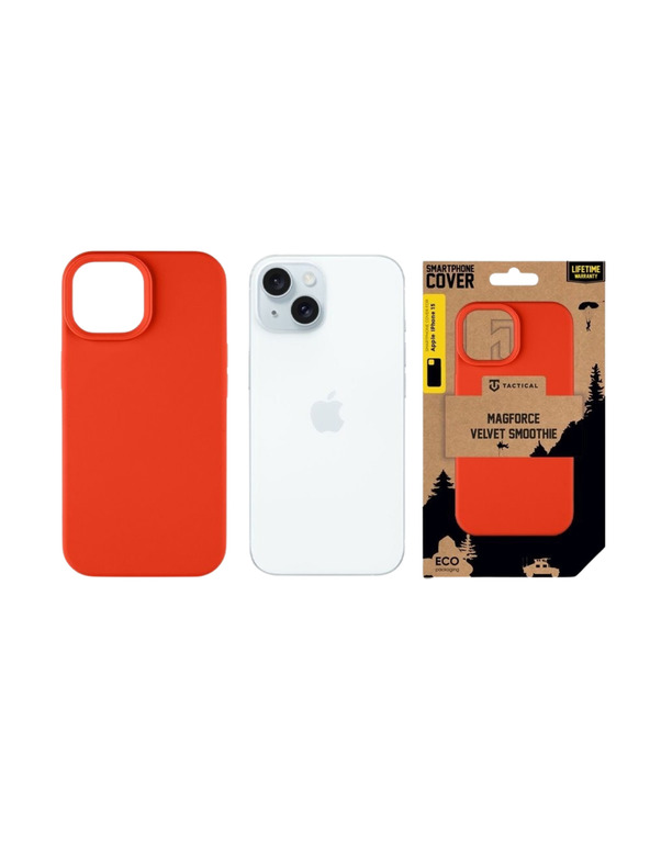 Tactical Tactical MagForce Velvet Smoothie Защитен калъф за Apple iPhone 15 Chilli