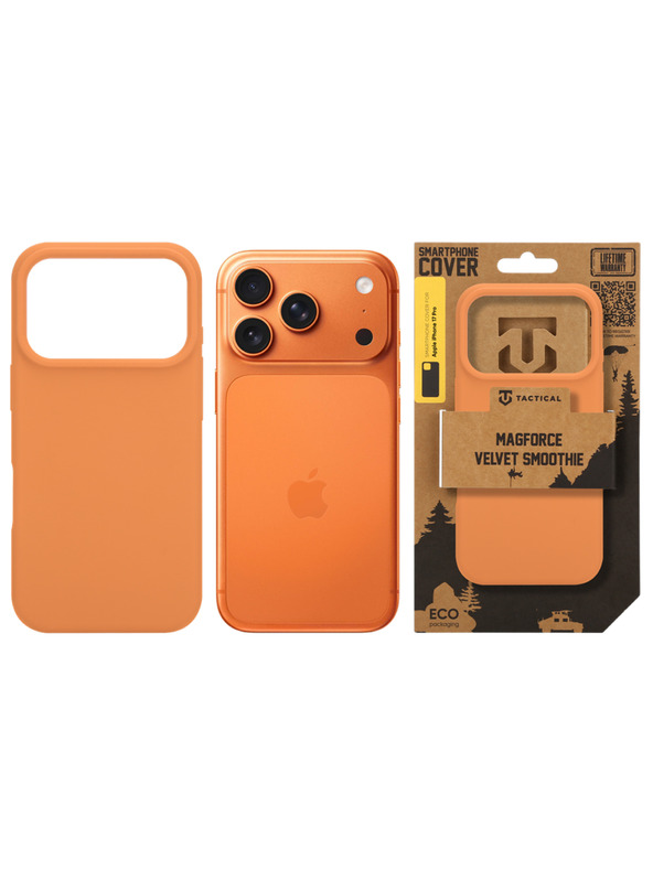 Tactical Tactical MagForce Velvet Smoothie Защитен калъф за Apple iPhone 17 Pro Agent Orange
