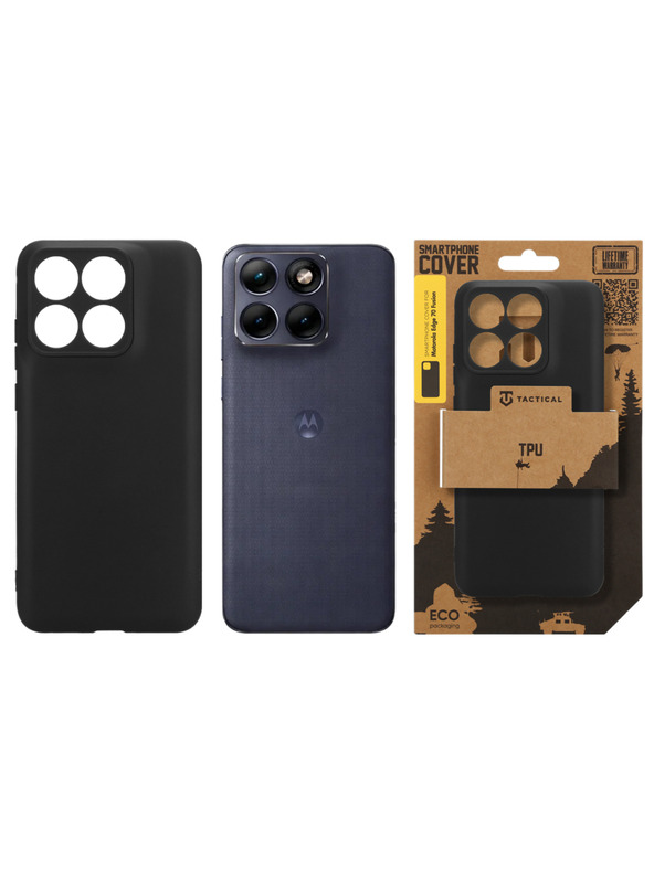 Tactical Tactical TPU Защитен калъф за Motorola Edge 70 Fusion Black