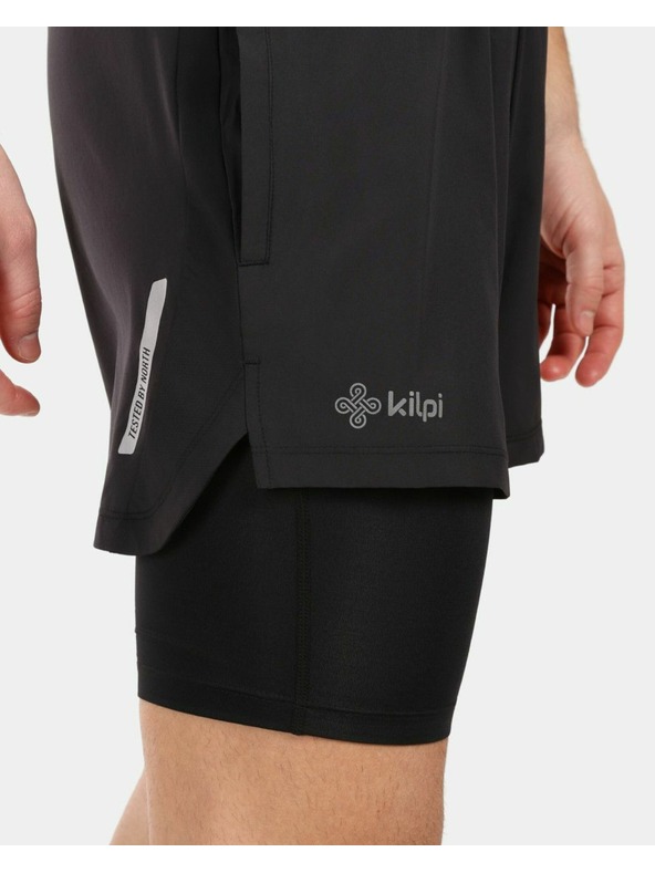 Kilpi Мъжки бягащи шорти за комфорт и производителност Kilpi BRAGA-M Черен