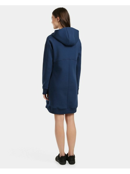 Kilpi Дамски дълъг суитшърт с качулка Kilpi HEYDEN-W Тъмно синьо