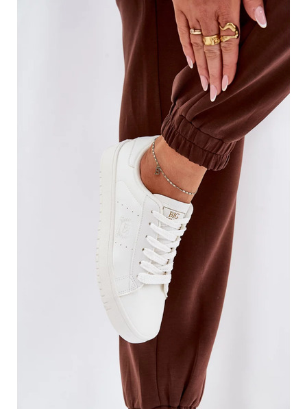 BIG STAR SHOES Дамски ниски кецове от ECO кожа Big Star – бели