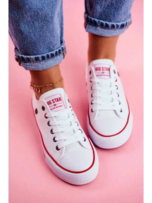 BIG STAR SHOES Легендарни дамски кецове Big Star - бели
