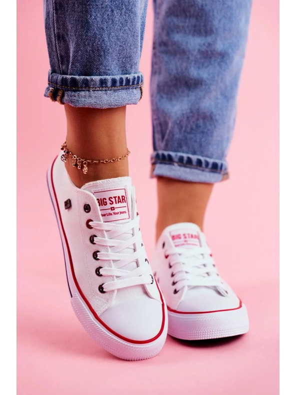 BIG STAR SHOES Легендарни дамски кецове Big Star - бели