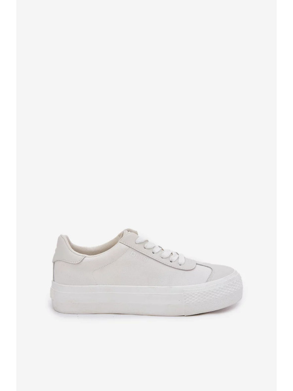 BIG STAR SHOES Дамски кецове на платформа Big Star – бели