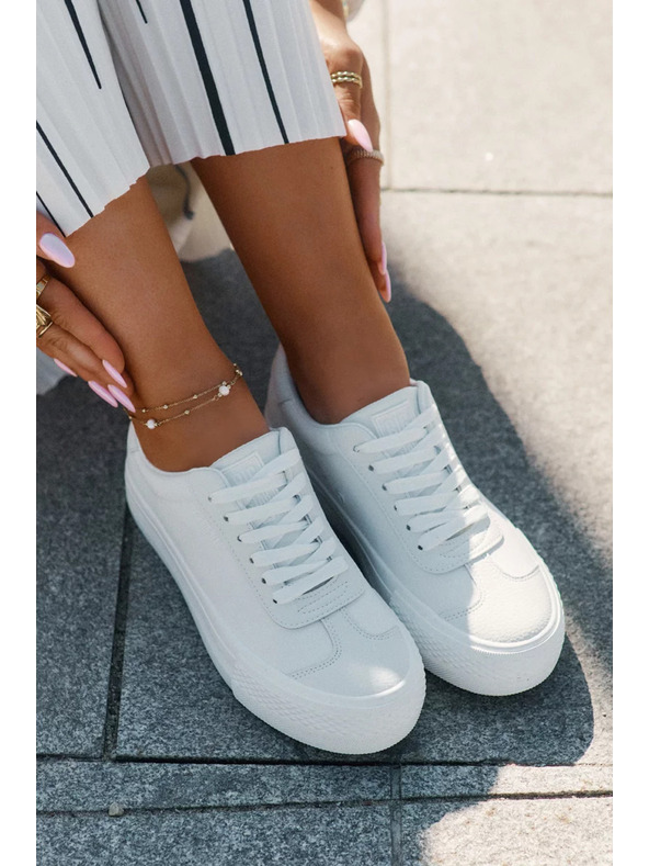 BIG STAR SHOES Дамски кецове на платформа Big Star – бели