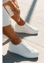 BIG STAR SHOES Дамски кецове на платформа Big Star – бели