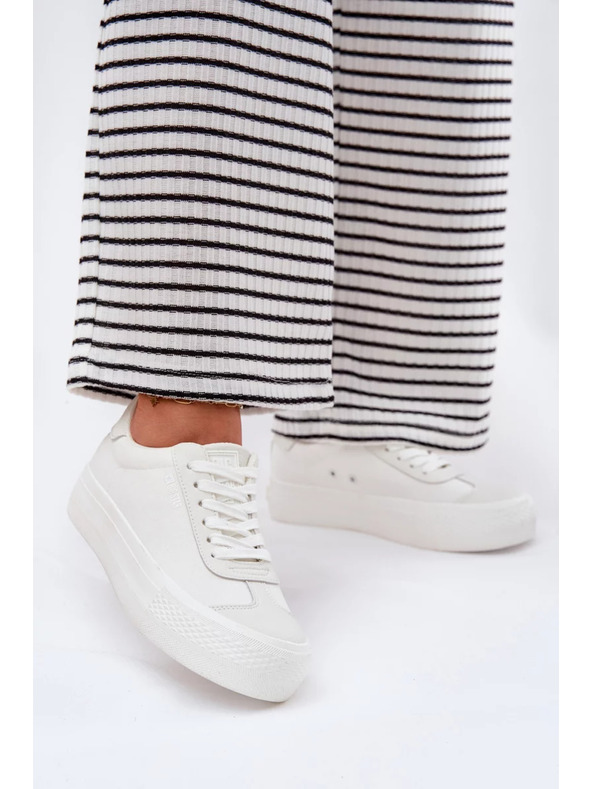 BIG STAR SHOES Дамски кецове на платформа Big Star – бели