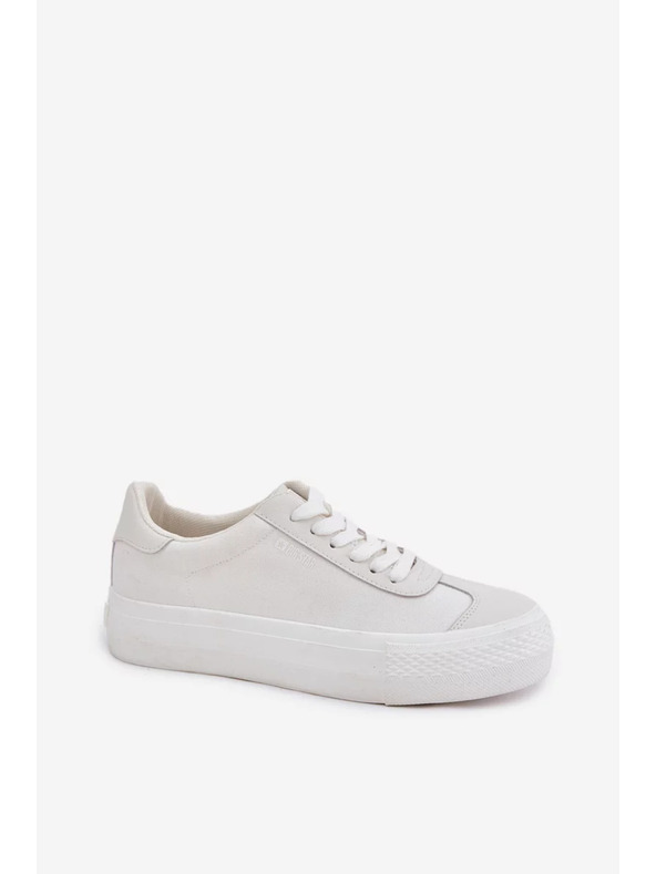 BIG STAR SHOES Дамски кецове на платформа Big Star – бели