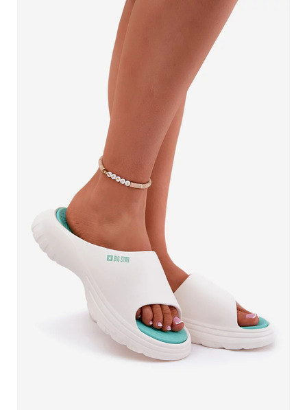 BIG STAR SHOES Дамски пенни пантофи Big Star – бели