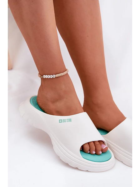 BIG STAR SHOES Дамски пенни пантофи Big Star – бели