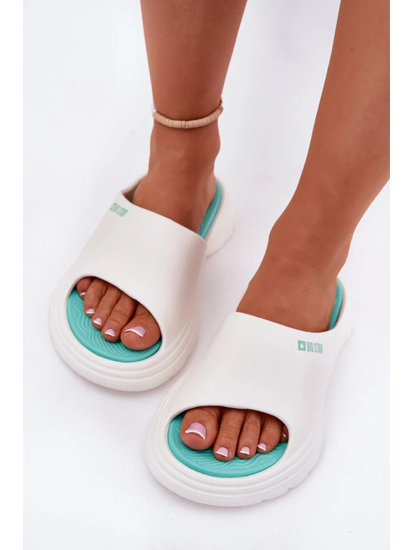 BIG STAR SHOES Дамски пенни пантофи Big Star – бели