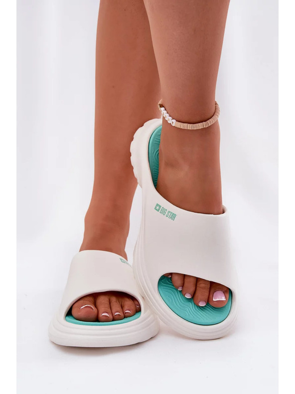 BIG STAR SHOES Дамски пенни пантофи Big Star – бели