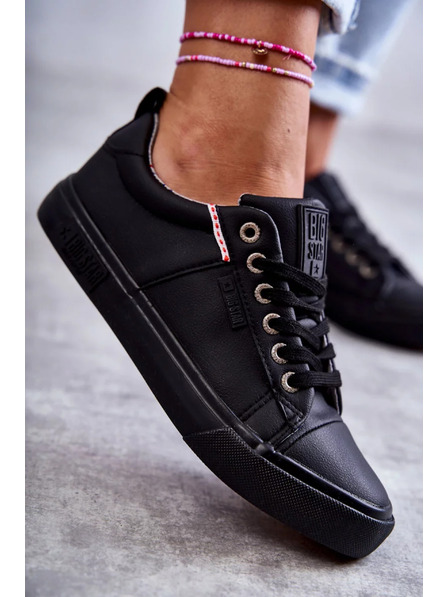 BIG STAR SHOES Дамски кожени кецове Big Star – черни