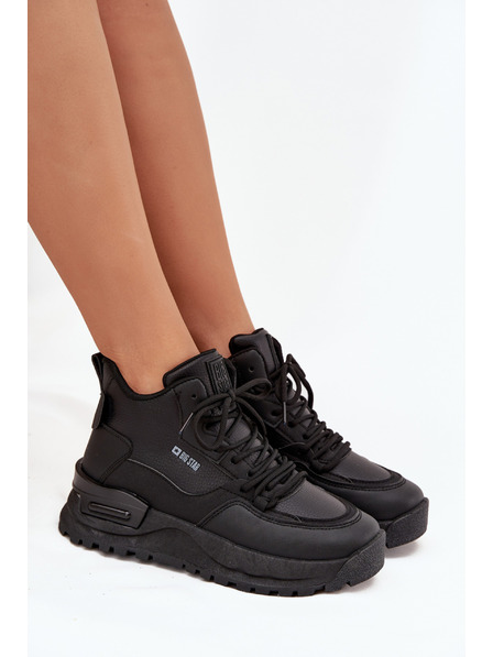 BIG STAR SHOES Дамски спортни обувки на платформа Big Star – черни