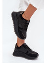 BIG STAR SHOES Дамски затоплени кецове на платформа Big Star HI-POLY SYSTEM – черни