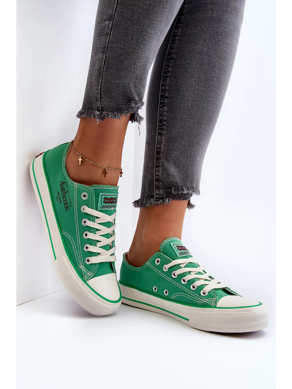 BIG STAR SHOES Дамски кецове Big Star – зелени